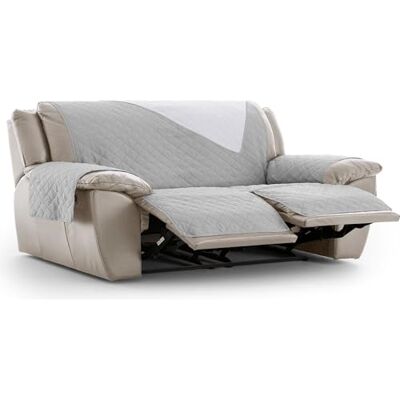 ECOMMERC3 Fodera per poltrona Relax 3 x 2 imbottita e reversibile Fodera per poltrona relax grigio proteggi divano regolabile, comfort extra e design elegante ECOMMERC3 Fodera per poltrona Relax 3 x 2 imbottita e reversibile Fodera per poltrona relax grigio proteggi divano regolabile, comfort extra e design elegante