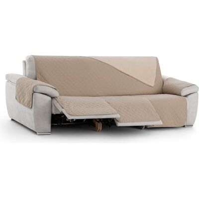 ECOMMERC3 Fodera per poltrona Relax 3 x 3 imbottita e reversibile Fodera per poltrona relax beige, protezione per divano regolabile, comfort extra e design elegante ECOMMERC3 Fodera per poltrona Relax 3 x 3 imbottita e reversibile Fodera per poltrona relax beige, protezione per divano regolabile, comfort extra e design elegante