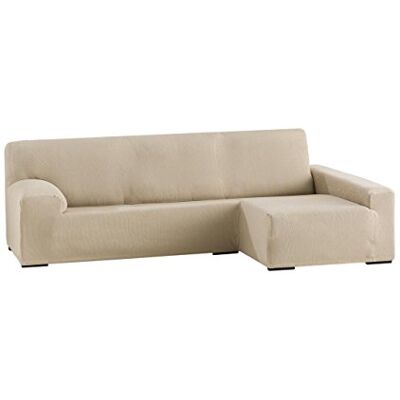 Eysa Italia Ulises Chaise Longue Elastico Destra, Vista Frontale, Beige, 250-310 cm Eysa Italia Ulises Chaise Longue Elastico Destra, Vista Frontale, Beige, 250-310 cm