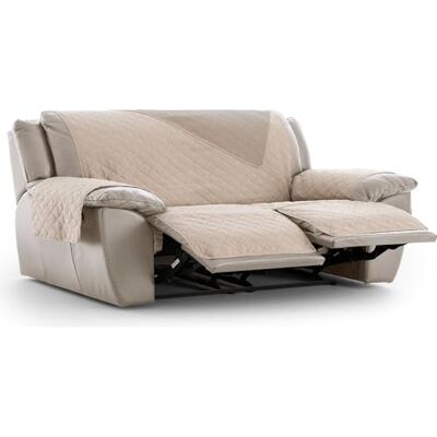 ECOMMERC3 Fodera per poltrona Relax 3 x 2 imbottita e reversibile Fodera per poltrona relax beige, protezione per divano regolabile, comfort extra e design elegante ECOMMERC3 Fodera per poltrona Relax 3 x 2 imbottita e reversibile Fodera per poltrona relax beige, protezione per divano regolabile, comfort extra e design elegante