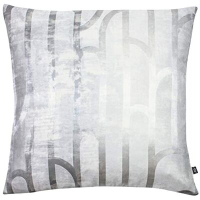 Cuscino Meyer di Ashley Wilde con stampa in foil - Argento 50cm x 50cm Cuscino Meyer di Ashley Wilde con stampa in foil - Argento 50cm x 50cm