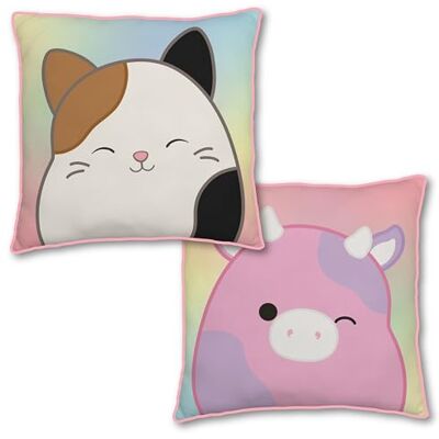 Character World Squishmallows Cuscino quadrato ufficiale Meow Moo, super morbido, reversibile, su 2 lati, perfetto per qualsiasi camera da letto, divano o letto, 40 x 40 cm Character World Squishmallows Cuscino quadrato ufficiale Meow Moo, super morbido, reversibile, su 2 lati, perfetto per qualsiasi camera da letto, divano o letto, 40 x 40 cm