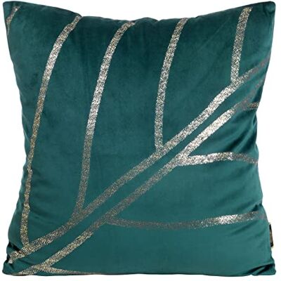 Eurofirany Elegante federa per cuscino in velluto, con stampa, 45 x 45 cm, rivestimento in velluto, morbido cuscino per divano, motivo geometrico 4, turchese scuro Eurofirany Elegante federa per cuscino in velluto, con stampa, 45 x 45 cm, rivestimento in velluto, morbido cuscino per divano, motivo geometrico 4, turchese scuro