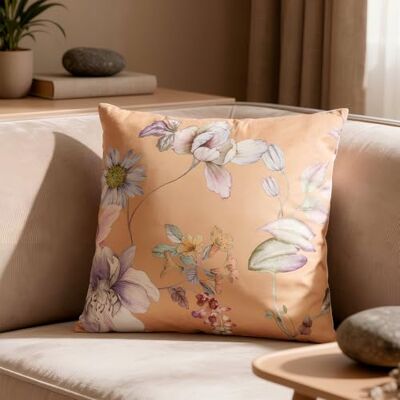 KASANOVA Cuscino velluto 50x50 fiori - Cuscino KASANOVA Cuscino velluto 50x50 fiori - Cuscino