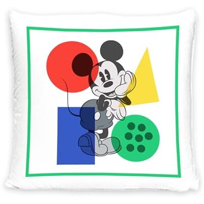 Disney Home Mickey Mouse – Cuscino decorativo con imbottitura e chiusura lampo – 40 x 40 cm – Cuscino con imbottitura, ottimo cuscino decorativo per divano, soggiorno e camera da letto – morbido Disney Home Mickey Mouse – Cuscino decorativo con imbottitura e chiusura lampo – 40 x 40 cm – Cuscino con imbottitura, ottimo cuscino decorativo per divano, soggiorno e camera da letto – morbido