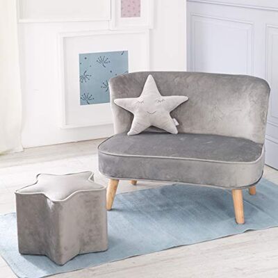 roba Set di mobili per bambini 'Lil Sofa' composto da divano per bambini, poltrona, cuscino decorativo nuvola roba Set di mobili per bambini 'Lil Sofa' composto da divano per bambini, poltrona, cuscino decorativo nuvola