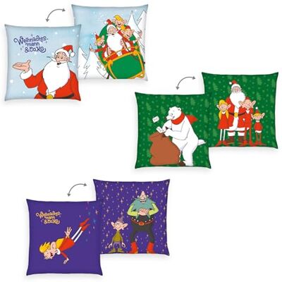 Herding Weihnachtsmann & Co. KG Set di cuscini decorativi, set da 3, 40 x 40 cm, 100% poliestere, multicolore Herding Weihnachtsmann & Co. KG Set di cuscini decorativi, set da 3, 40 x 40 cm, 100% poliestere, multicolore