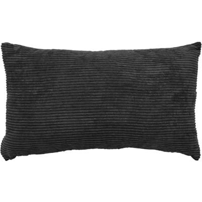 andiamo Emy Cuscino decorativo con effetto velluto a coste, 30 x 50 cm, colore: Nero andiamo Emy Cuscino decorativo con effetto velluto a coste, 30 x 50 cm, colore: Nero