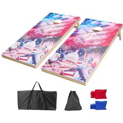 VEVOR VEOVR Set di Gioco Cornhole Portatile da Tavolo, Tavole Pieghevole da Gioco, Tavola da Lancio Portatile in Legno Massello, Gioco Cornhole con 8 Sacchetti Fagioli e Borsa, 1255 x 600 x 302 mm VEVOR VEOVR Set di Gioco Cornhole Portatile da Tavolo, Tavole Pieghevole da Gioco, Tavola da Lancio Portatile in Legno Massello, Gioco Cornhole con 8 Sacchetti Fagioli e Borsa, 1255 x 600 x 302 mm