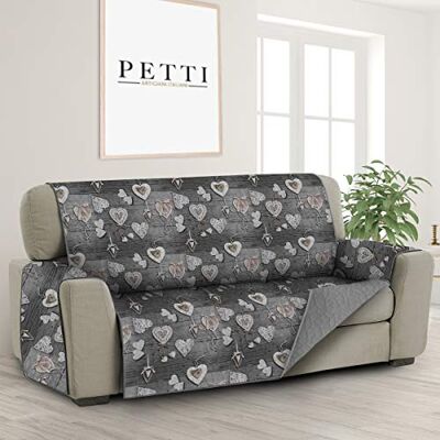 PETTI Artigiani Italiani Copridivano Antimacchia, Copridivano 3 Posti con Braccioli, Salvadivano, Copridivano Reversibile, Copridivano Trapuntato, Farfalle, 100% Made in Italy PETTI Artigiani Italiani Copridivano Antimacchia, Copridivano 3 Posti con Braccioli, Salvadivano, Copridivano Reversibile, Copridivano Trapuntato, Farfalle, 100% Made in Italy