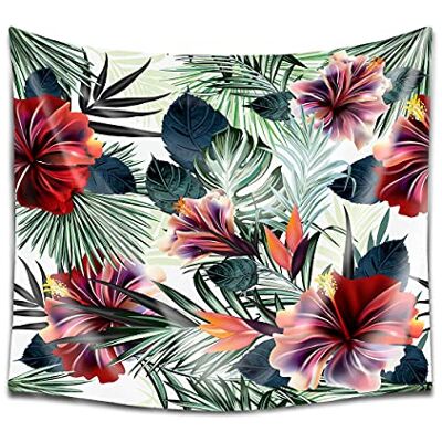 Dekoarte Tp34 - Tappeto Murale Moderno con Fiori in Poliestere 150x130cm Dekoarte Tp34 - Tappeto Murale Moderno con Fiori in Poliestere 150x130cm