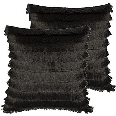 RIVA furn. Fornire. Flicker Feather Riempito Cuscini riempiti (Twin Pack), Poliestere, Grafite RIVA furn. Fornire. Flicker Feather Riempito Cuscini riempiti (Twin Pack), Poliestere, Grafite