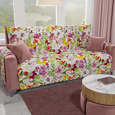 PETTI Artigiani Italiani Copridivano Antimacchia, Copridivano 4 Posti con Braccioli, Salvadivano, Copridivano Reversibile, Copridivano Trapuntato, Farfalle, 100% Made in Italy PETTI Artigiani Italiani Copridivano Antimacchia, Copridivano 4 Posti con Braccioli, Salvadivano, Copridivano Reversibile, Copridivano Trapuntato, Farfalle, 100% Made in Italy