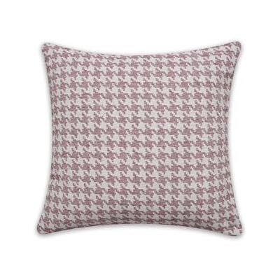 Gardinia Sehlbach Cuscino pied-de-poule, Rosa, 45 x 45 cm, Design elegante, Sfoderabile, Imbottitura inclusa, Materiale di alta qualità Gardinia Sehlbach Cuscino pied-de-poule, Rosa, 45 x 45 cm, Design elegante, Sfoderabile, Imbottitura inclusa, Materiale di alta qualità