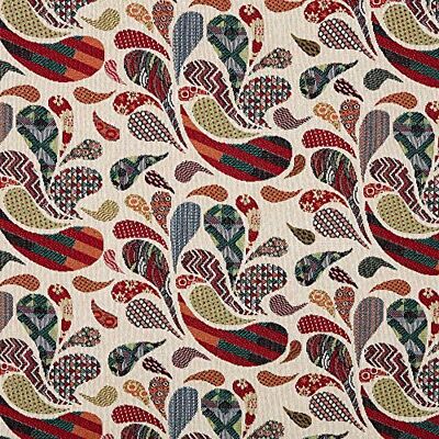 Kt KILOtela Tessuto Arredo Tappezzeria, Jacquard Gobelin, Rivestire Poltrone, Divani, Testiera Letto, Cuscini, 100 cm Lunghezza x 280 cm Larghezza, Cachemire, Multicolore, Beige 1 Metro Kt KILOtela Tessuto Arredo Tappezzeria, Jacquard Gobelin, Rivestire Poltrone, Divani, Testiera Letto, Cuscini, 100 cm Lunghezza x 280 cm Larghezza, Cachemire, Multicolore, Beige 1 Metro