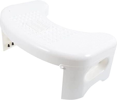 HOMSFOU sgabello da toilette sgabello anti wc sgabello toilette per adulti poggiapiedi sgabello in plastica sgabello per WC pesante padella Sgabello per cambio scarpe bambino bianca