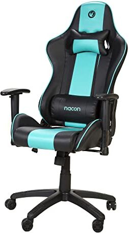 NACON Professionale per Videogiochi PCCH-550 Sedia Gaming Nero e Blu, Normale Bagaglio per Bambini, Poliestere, Brown Green