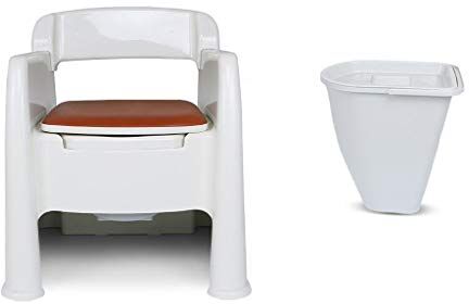 Generic Sedia da toilette Toilette portatile Sposta la toilette, sedia da toilette in stile divano, con braccioli, toilette portatile (dimensioni : Squat Toilet Bucket)