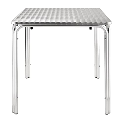 Bolero , tavolo impilabile, in acciaio inox, quadrato, 70 cm x 70 cm (modello )