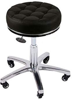 Elitzia Rotolamento Swivel Sgabello PU Pelle Bar Sedia Altezza Regolabile per Beauty Studio Parrucchiere Negozio Bellezza Salone Sarto Massaggio Spa  ET15505 (Bruno)