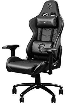 MSI MAG CH120I Sedia Gaming Ergonomica e Regolabile, Imbottitura FOAM, Struttura in Acciaio, Braccioli 4D, Reclinabile fino a 180°, Ecopelle, Ruote 72mm con Freni, Regge fino a 150 Kg