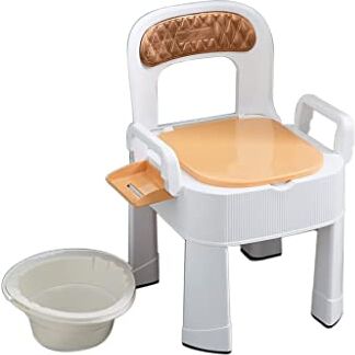 Generic Sedia Comoda Comoda Leggera Pieghevole Comodino Portatile Sedia Comoda,Sedile Ergonomico E Confortevole,Sgabello Da Bagno Antiscivolo Con Schienale E Braccioli Rimovibili Comoda Sedia Sedile