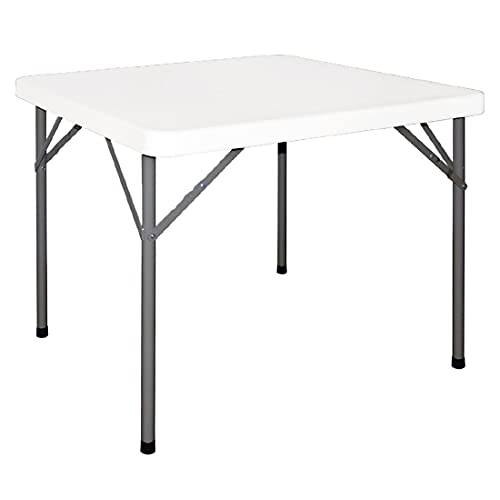 Bolero tavolo quadrato, pieghevole, 860 mm x 860 mm x 740 mm, bianco
