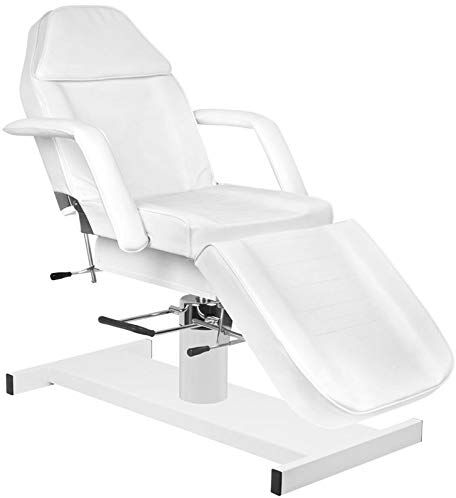 ACTIVESHOP Poltrona/Lettino Fisso per Massaggi 210 idraulica Zone ruota a 360° colore: Bianco