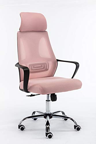 TOP E SHOP Topeshop FOTEL NIGEL RÃ“ŻOWY office/computer chair Padded seat Mesh backrest