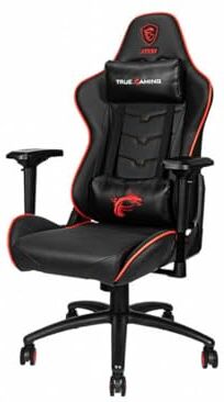 MSI MAG CH120X Sedia Gaming Ergonomica e regolabile, imbottitura FOAM, struttura in acciaio, braccioli 4D, reclinabile fino a 180°, ecopelle, ruote 72mm con freni, regge fino a 150 Kg