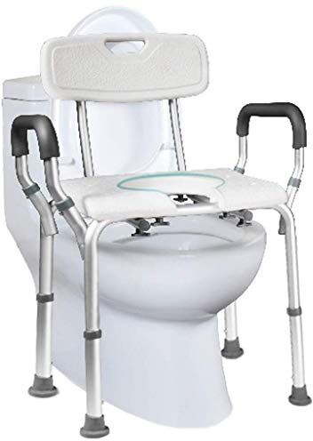 Generic Sedia da toilette Sedia da doccia Panca da doccia Toilette Vasca da bagno Portatile Deluxe Sgabello da bagno Sedia da toilette Pieghevole Bagno per anziani Disabili Portatori di handicap