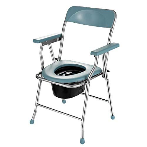 Generic Sedia da toilette per anziani Comodino da comodino Vasino da bagno Sedia da doccia per adulti Sedia da toilette portatile Telaio di sicurezza Binari Max.50Kg