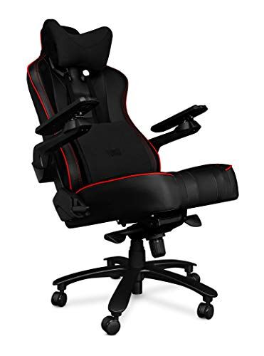 YUMISU 2049 Sedia da gaming – Nero e rosso – Struttura in alluminio rinforzato con meccanismo ergomultiblock. Lo schienale e il sedile molto morbidi offrono comfort. Ruote gommate!