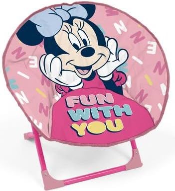 ARDITEX WD14419 Sedia con forma di luna da 50 x 50 x 50 cm di Disney-Minnie