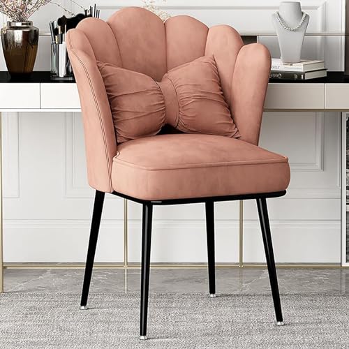 CEEBUS Moderno Scrivania Office Home Chair Sedia da pranzo moderna senza rotelle, Sedia da trucco carina, Sedia d'accento di metà secolo per la cucina, sala da pranzo, soggiorno (Size : E)