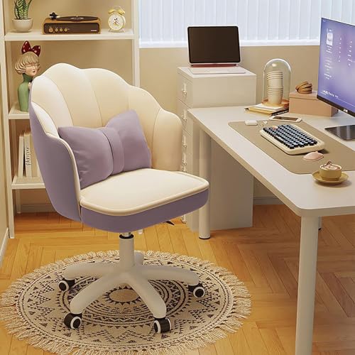 CEEBUS Moderno Scrivania Office Home Chair, Sedia operativa per la casa, Sedia per computer in velluto, Sedia da scrivania estetica, Sedia direzionale regolabile, per studio, soggiorno, camera da letto (Si