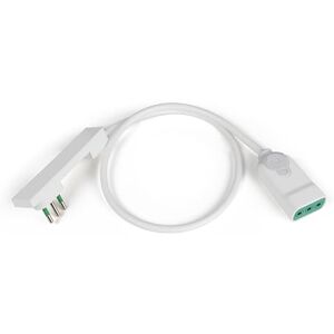 Fanton 92006 Prolunga lineare CLOCK3m, bianca, spina CLOCK piccola, presa italiana piccola, adatta dietro a comodini, armadi, scrivanie, cucina Fanton 92006 Prolunga lineare CLOCK3m, bianca, spina CLOCK piccola, presa italiana piccola, adatta dietro a comodini, armadi, scrivanie, cucina