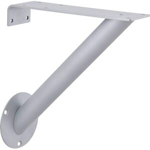 STRATE Consolle obliquo Rak – Base per bancone ø 30 mm per montaggio laterale 322,5 x 154 mm – Consolle per bancone in acciaio color alluminio STRATE Consolle obliquo Rak – Base per bancone ø 30 mm per montaggio laterale 322,5 x 154 mm – Consolle per bancone in acciaio color alluminio