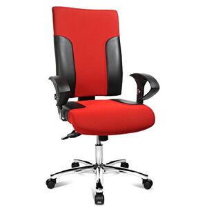 Topstar TF29US100, Sedia giravole da ufficio Two 20 Deluxe con braccioli ad altezza regolabile U2 OPA, rivestimento in tessuto, Rosso (Rot) Topstar TF29US100, Sedia giravole da ufficio Two 20 Deluxe con braccioli ad altezza regolabile U2 OPA, rivestimento in tessuto, Rosso (Rot)