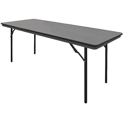 Bolero ABS pieghevole banchetto tavolo rettangolare, 1830 mm, grigio Bolero ABS pieghevole banchetto tavolo rettangolare, 1830 mm, grigio
