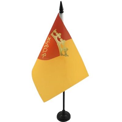 AZ Flag - Bandiera Città di Roma - 21x14cm - Bandiera da tavolo AZ Flag - Bandiera Città di Roma - 21x14cm - Bandiera da tavolo