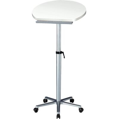 MAUL Tavolino con 5 rotelle per freno, altezza regolabile, altezza regolabile, inclinabile, piano del tavolo bianco, 60 x 51 x 120 cm MAUL Tavolino con 5 rotelle per freno, altezza regolabile, altezza regolabile, inclinabile, piano del tavolo bianco, 60 x 51 x 120 cm