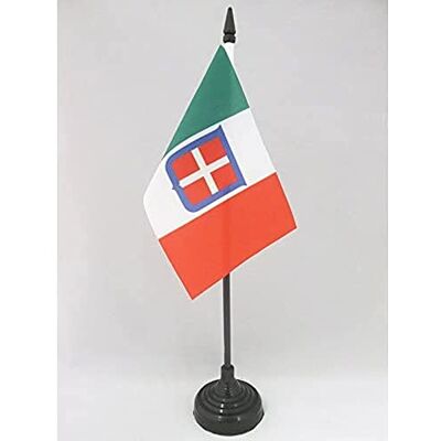 AZ FLAG Bandiera da Tavolo Regno d'italia 1861-1946 15x10 cm Base Plastica Uso interno bandiera da tavolo reale italiana finitura cucita e bordi rinforzati con asta in plastica e base in plastica AZ FLAG Bandiera da Tavolo Regno d'italia 1861-1946 15x10 cm Base Plastica Uso interno bandiera da tavolo reale italiana finitura cucita e bordi rinforzati con asta in plastica e base in plastica