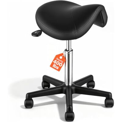 VEVOR Sgabello a Sella Altezza Regolabile 510-710mm Senza Schiena Capacità Carico Max. 181kg per Ufficio Salone Studio Parruccheria, Sedia a Rotella da Lavoro Girevole 540 x 540 x 510 mm per Ufficio VEVOR Sgabello a Sella Altezza Regolabile 510-710mm Senza Schiena Capacità Carico Max. 181kg per Ufficio Salone Studio Parruccheria, Sedia a Rotella da Lavoro Girevole 540 x 540 x 510 mm per Ufficio