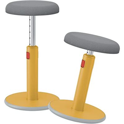 Leitz Ergo Cosy Active Sit Stand, Sgabello Ergonomico Girevole, Regolabile in Altezza da 46 cm a 79 cm, Adatto alla Casa e all'Ufficio, 370 mm x 690 mm x 370 mm Giallo Caldo Leitz Ergo Cosy Active Sit Stand, Sgabello Ergonomico Girevole, Regolabile in Altezza da 46 cm a 79 cm, Adatto alla Casa e all'Ufficio, 370 mm x 690 mm x 370 mm Giallo Caldo