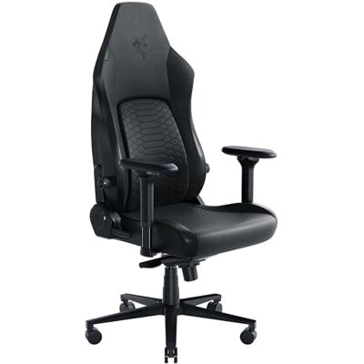 Razer Iskur V2 Sedia da gioco con supporto lombare adattivo (pelle sintetica EPU, cuscini in schiuma ad alta densità, braccioli 4D, curva lombare completamente regolabile) Nero Razer Iskur V2 Sedia da gioco con supporto lombare adattivo (pelle sintetica EPU, cuscini in schiuma ad alta densità, braccioli 4D, curva lombare completamente regolabile) Nero