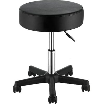VEVOR Sgabello Rotondo Altezza Regolabile 460-605 mm Senza Schiena Capacità Carico Max. 181kg per Ufficio Salone Studio Parruccheria, Sedia a Rotella da Lavoro Girevole 500 x 500 x 460 mm per Ufficio VEVOR Sgabello Rotondo Altezza Regolabile 460-605 mm Senza Schiena Capacità Carico Max. 181kg per Ufficio Salone Studio Parruccheria, Sedia a Rotella da Lavoro Girevole 500 x 500 x 460 mm per Ufficio