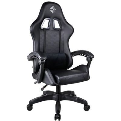 SUBSONIC Sedia gaming o da ufficio GEM, sedia reclinabile, seduta confortevole, poggiatesta e braccioli integrati, sedia da gioco con schienale ergonomico, cuscino posteriore, altezza regolabile SUBSONIC Sedia gaming o da ufficio GEM, sedia reclinabile, seduta confortevole, poggiatesta e braccioli integrati, sedia da gioco con schienale ergonomico, cuscino posteriore, altezza regolabile