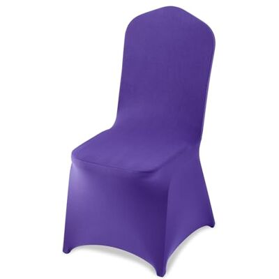 VEVOR Coprisedie per Sedia, 50 Pezzi, Coprisedie in Poliestere e Spandex Lavabili e Rimovibili per Feste di Matrimonio, Banchetti da Sala da Pranzo, Adatti a Sedie 51 x 45 x 95 cm, Viola VEVOR Coprisedie per Sedia, 50 Pezzi, Coprisedie in Poliestere e Spandex Lavabili e Rimovibili per Feste di Matrimonio, Banchetti da Sala da Pranzo, Adatti a Sedie 51 x 45 x 95 cm, Viola