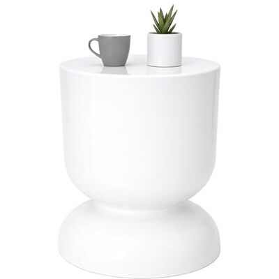 Relaxdays Tavolino & Sgabello, Design a Clessidra, Oggetto Decorativo per Il Soggiorno, HxD: 46 x Relaxdays Tavolino & Sgabello, Design a Clessidra, Oggetto Decorativo per Il Soggiorno, HxD: 46 x
